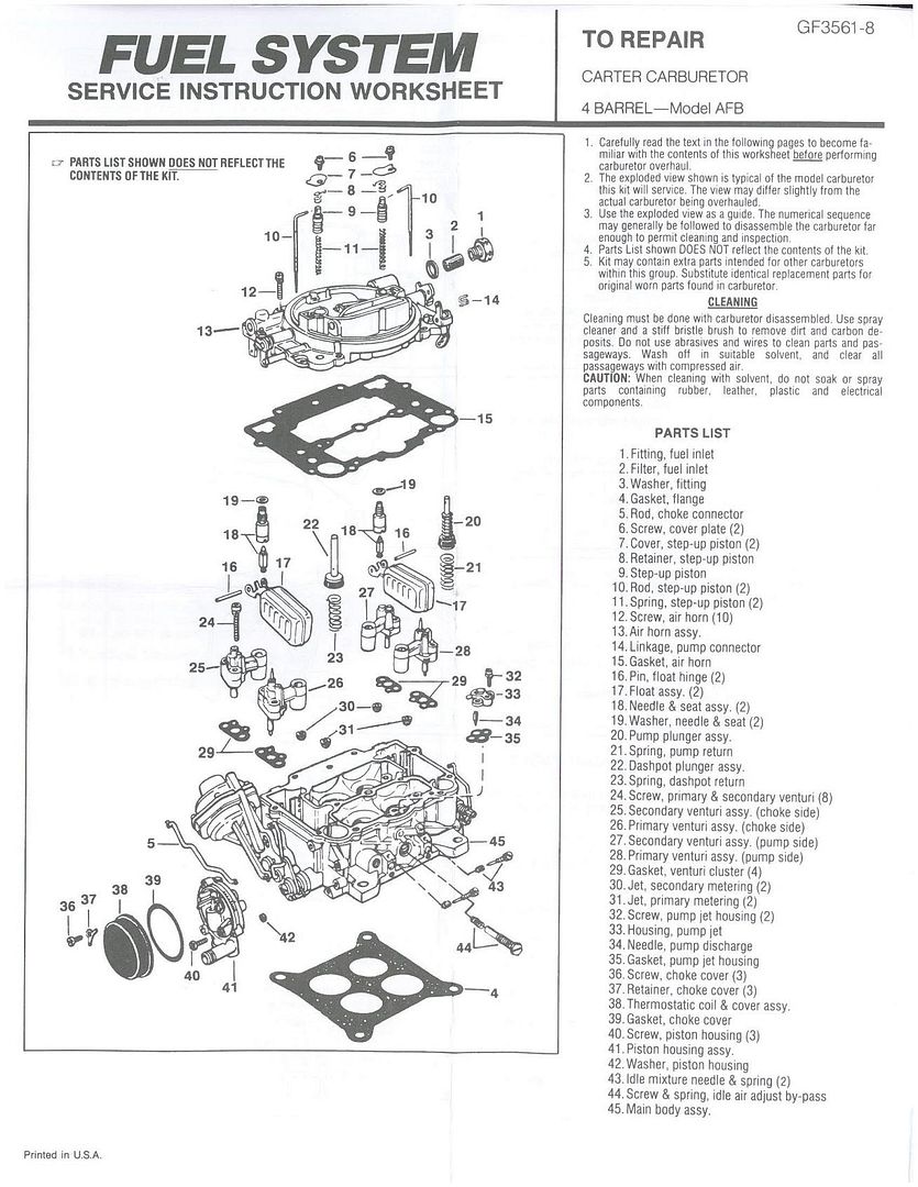 Edelbrock 4 Barrel Carburetor Diagram - Wiring